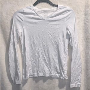 Faded Glory Girl’s White Long-Sleeve Shirt